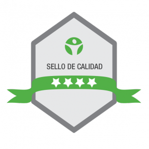 sello de calidad infomed 4 estrellas - fondoblanco