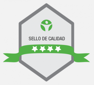 sello de calidad infomed 4 estrellas - fondogris